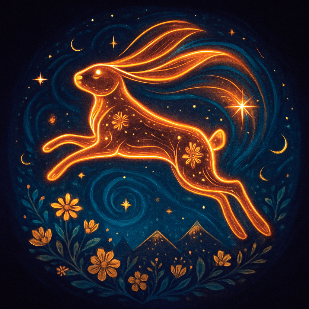 Hare Of The Spiral Sky Lanterns Paint by diamonds kits