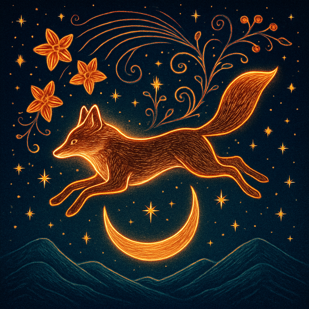 Fox Of The Comet Orchard Paint by diamonds kits
