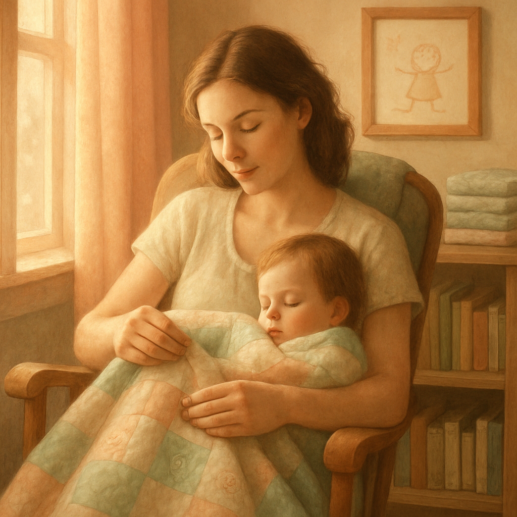 Quilt Of Daybreak Promises In The Nursery Glow painting diamond kit