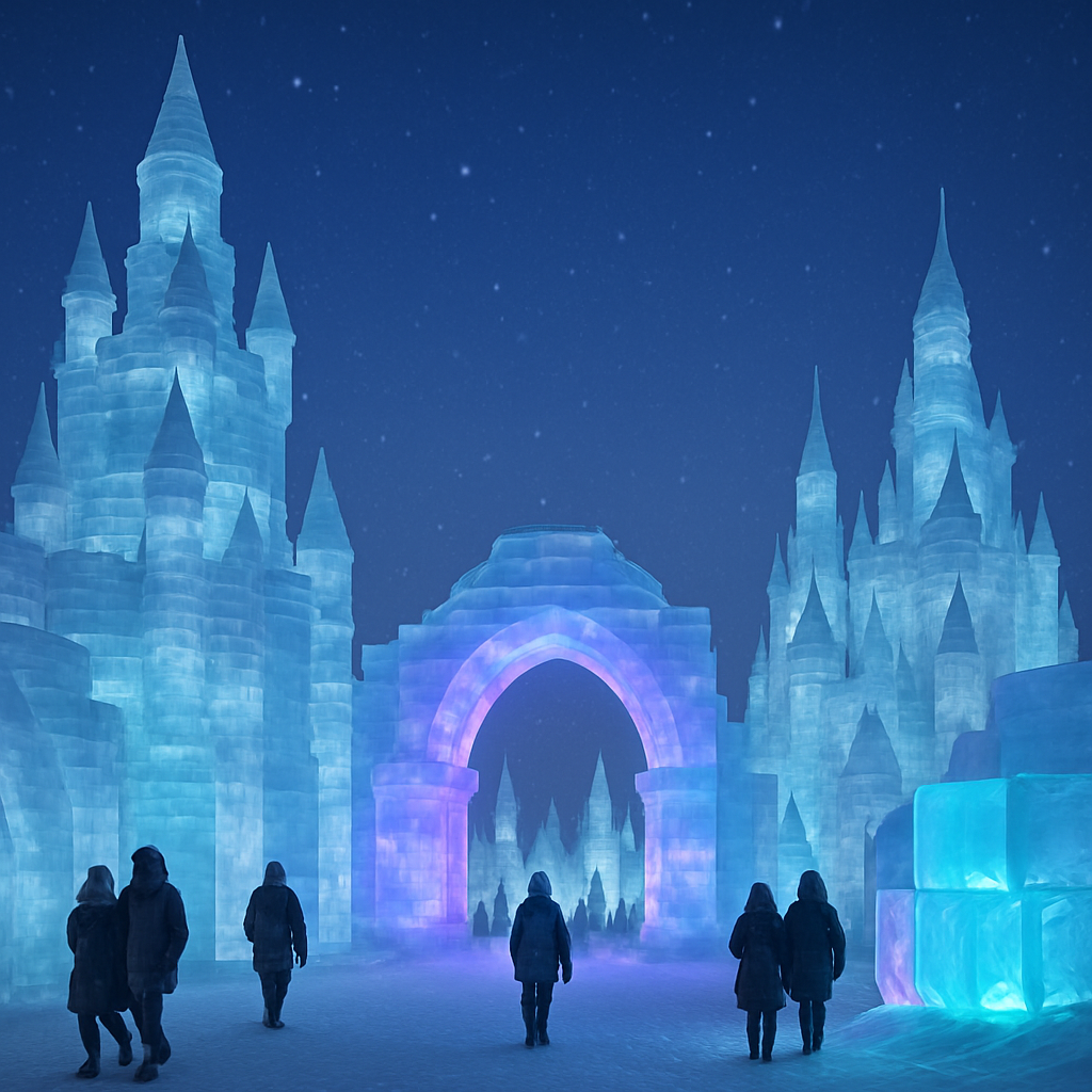 Harbin Ice And Snow Festival Harbin China paint by diamonds