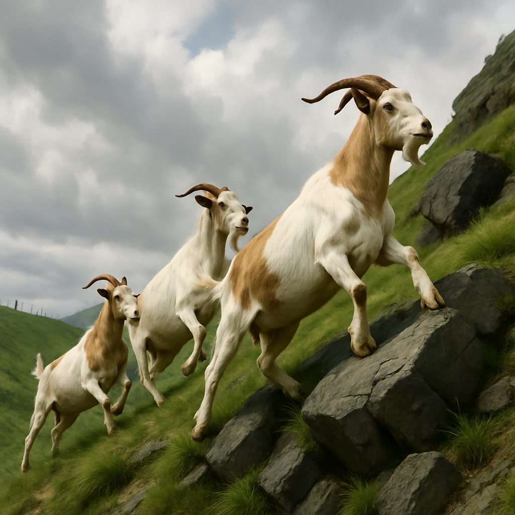 Kiko Goat New Zealand paint by color