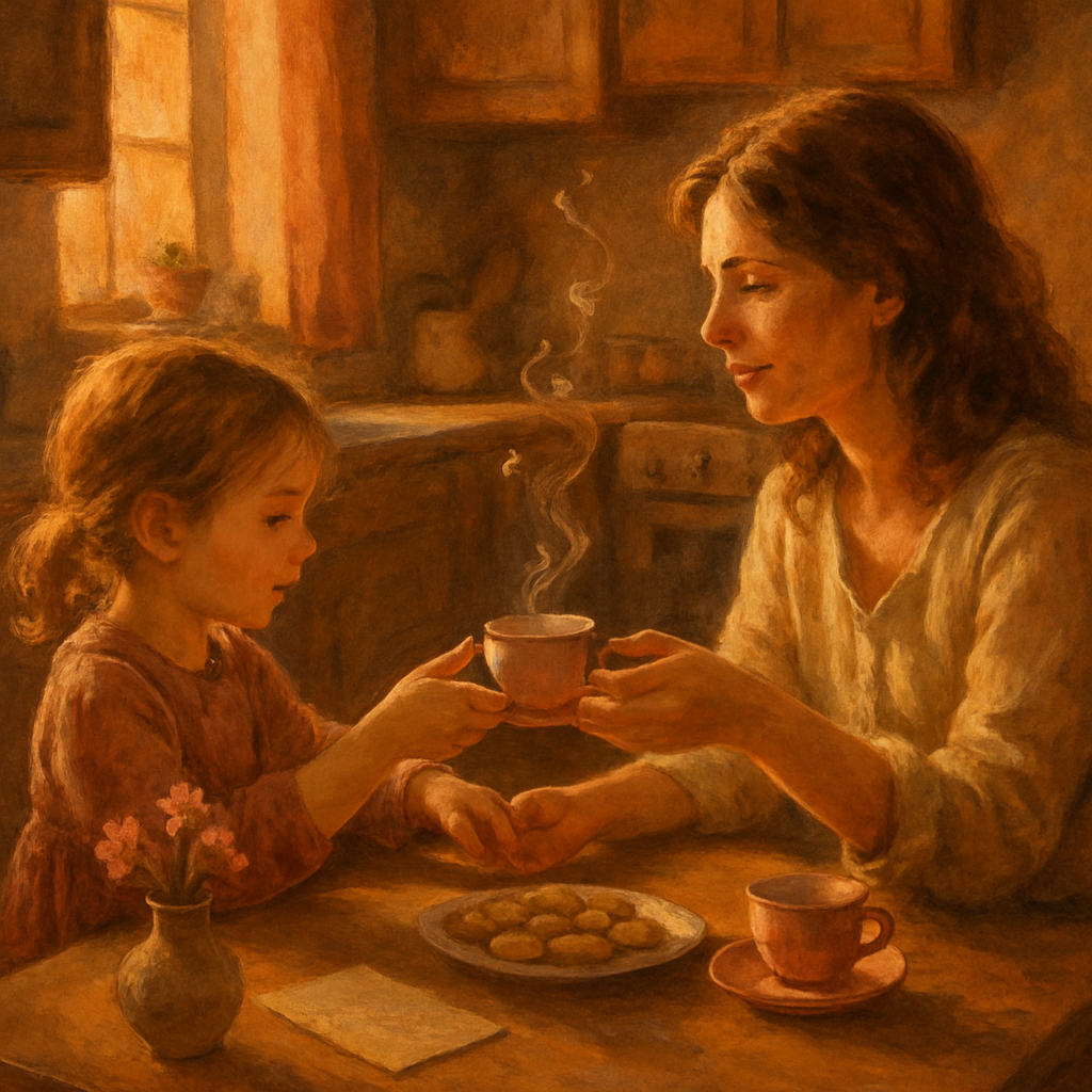 Teacup Constellations At The Kitchen Table Of Memories diamond painting