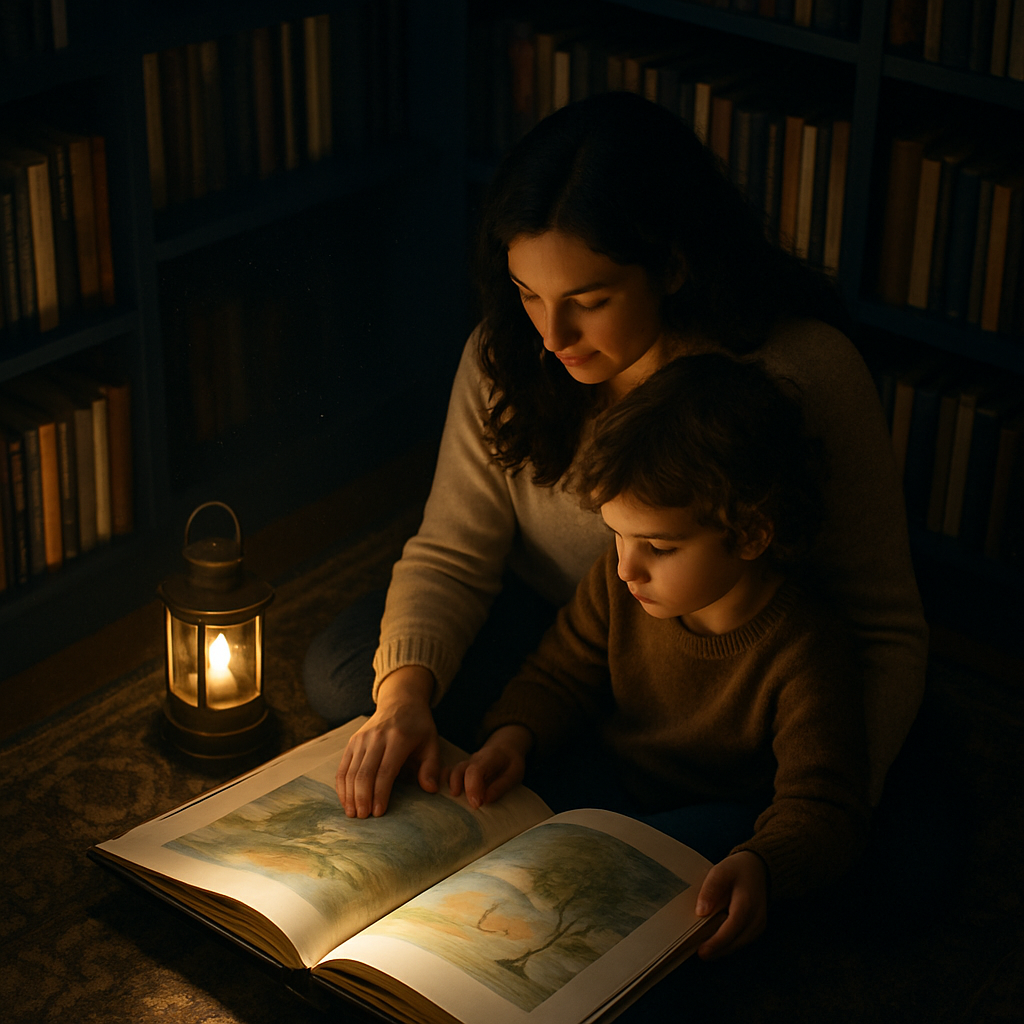 Library Lanterns And The Page Turn Of Belonging painting diamond kit