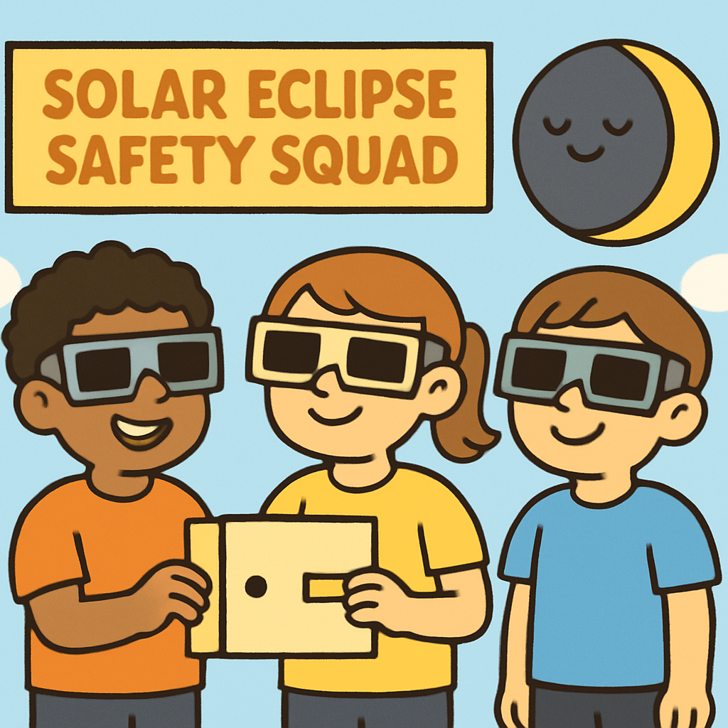 Solar Eclipse Safety Squad Paint by diamonds art