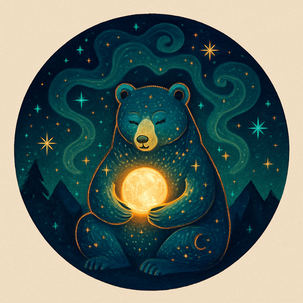 Bear Of The Nebula Hearth Painting by diamonds kit