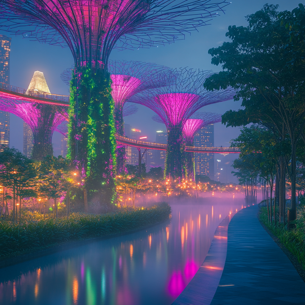 Gardens By The Bay Singapore Paint by diamonds kits