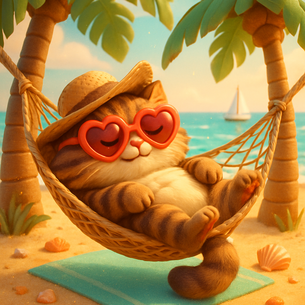 Hammock Siesta Under Coconut Shadows paint by diamonds