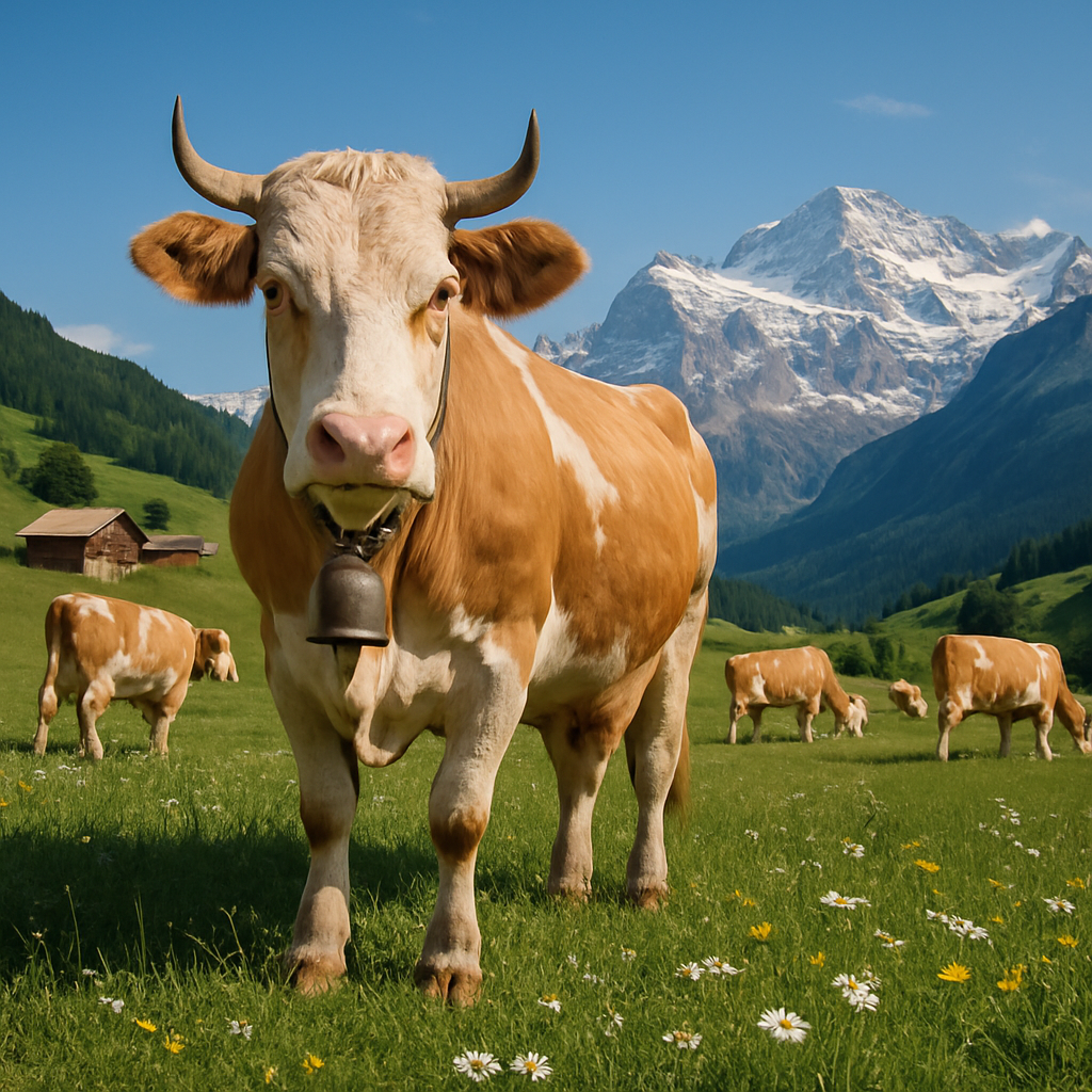 Simmental Cattle paint by diamonds