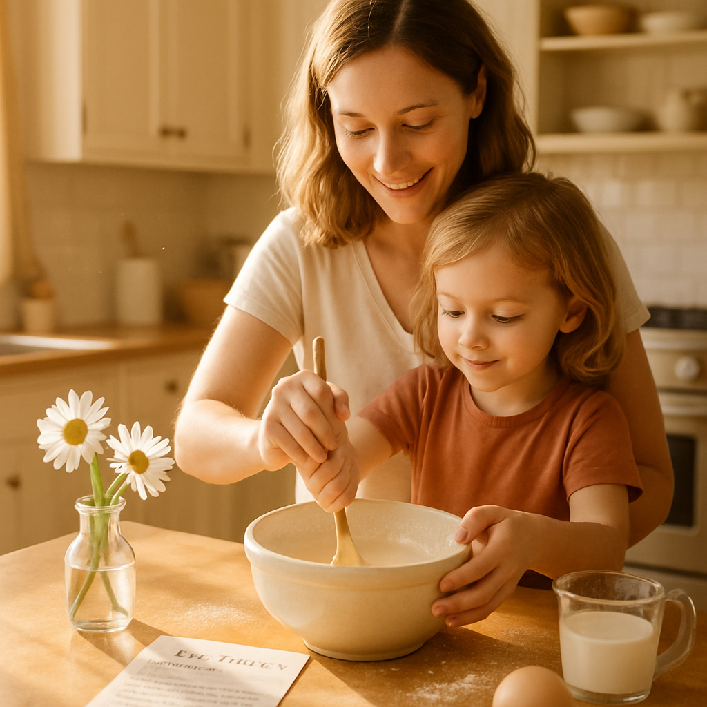 Sunlit Recipe Keepsake Hands Dusty With Flour And Love paint by color