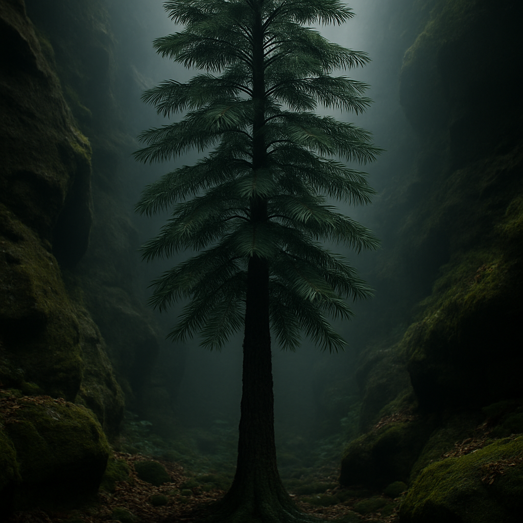 Wollemi Pine In Misty Gorge diamonded painting kits