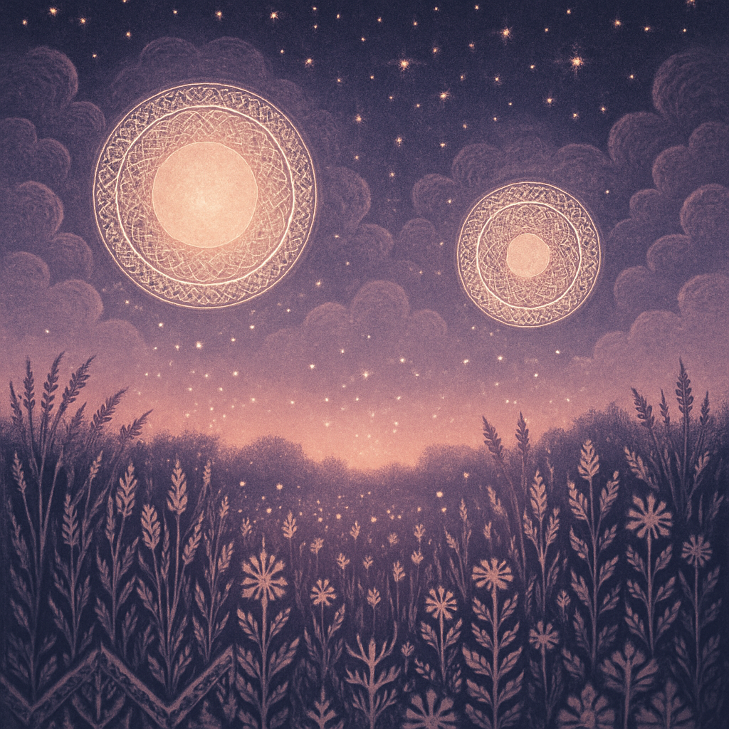 Starlace Meadows Under The Twin Dusk Moons Paint by diamonds kits