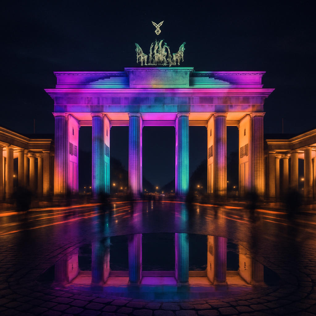 Festival Of Lights Berlin Painting by diamonds kit