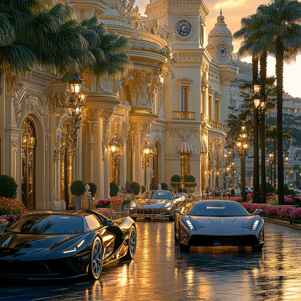 Monte Carlo Casino Square Monaco paint by color