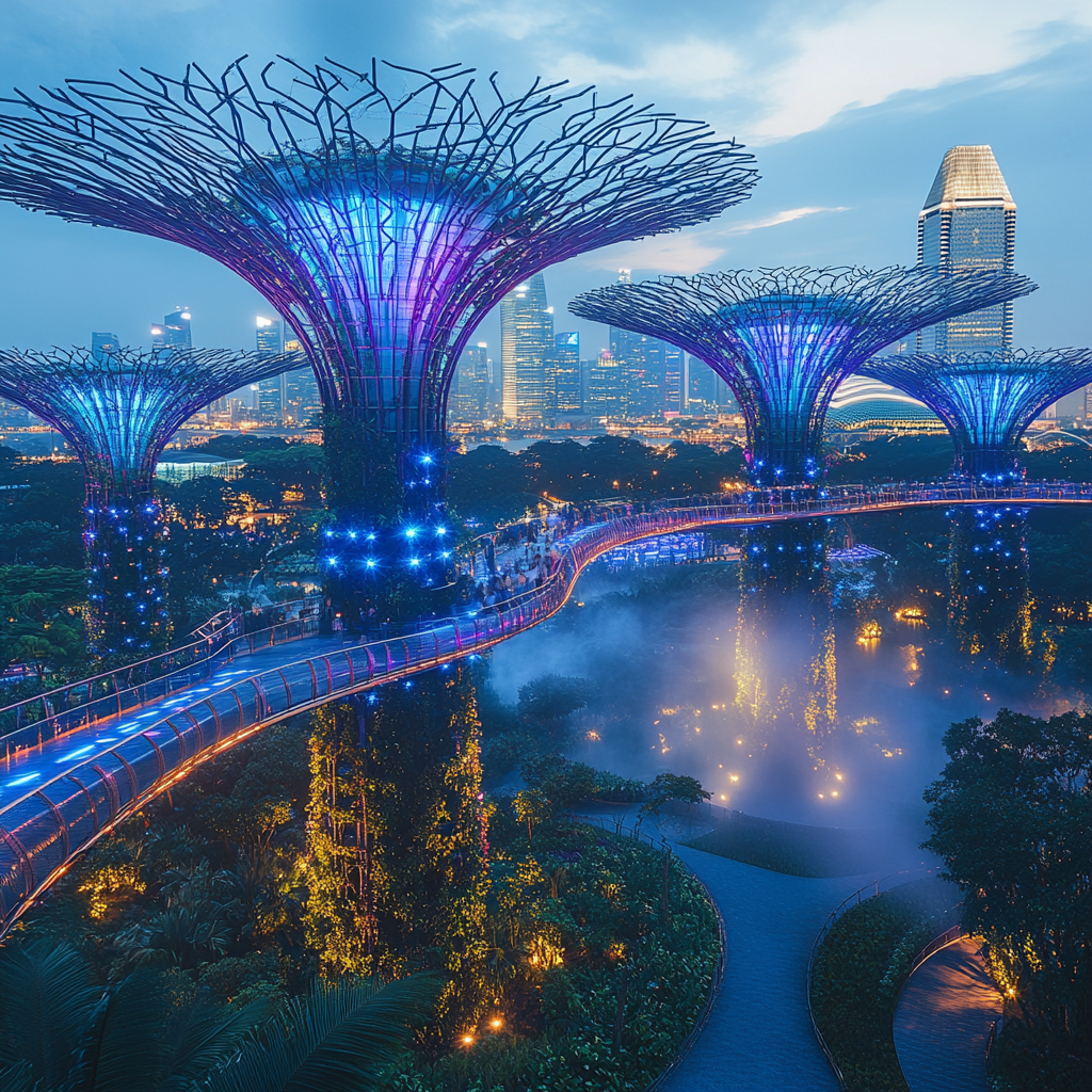 Gardens By The Bay Singapore paint by diamond