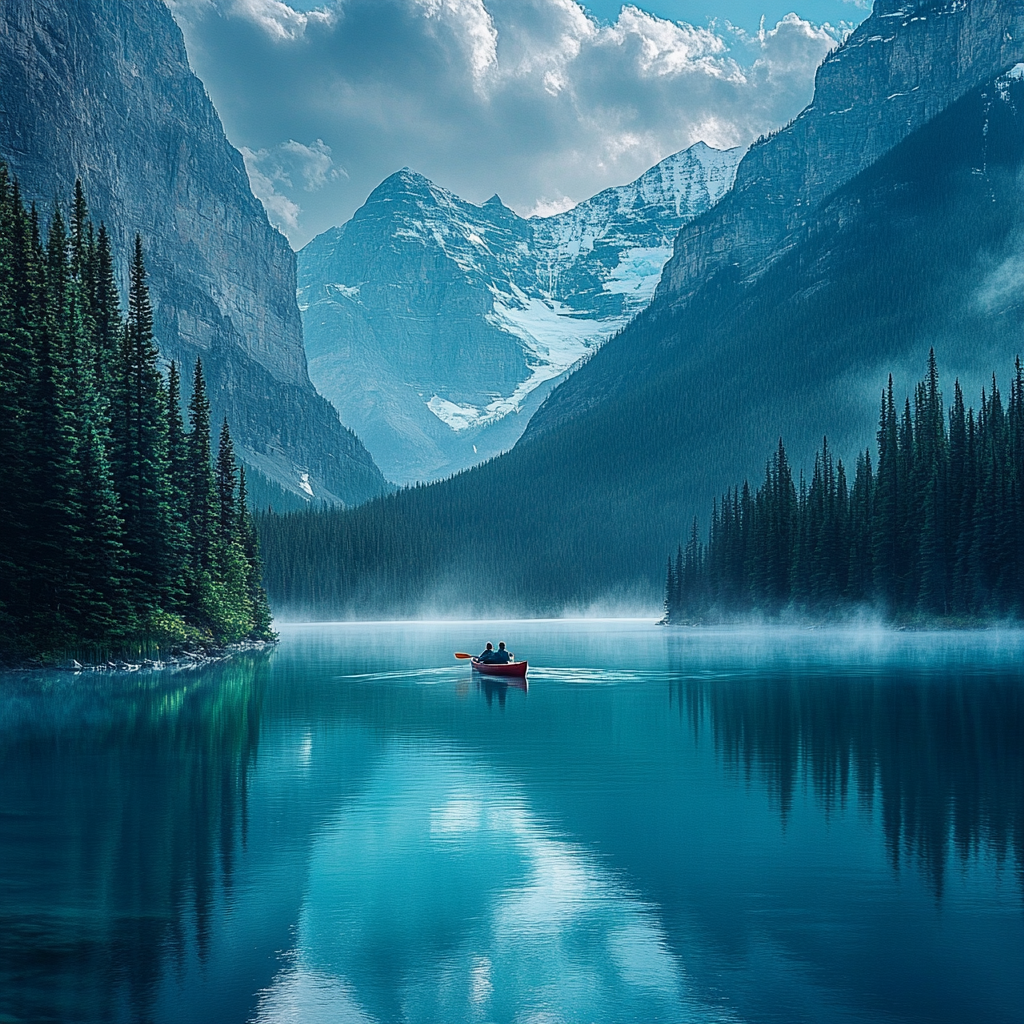 Lake Louise Banff National Park Canada paint by diamond