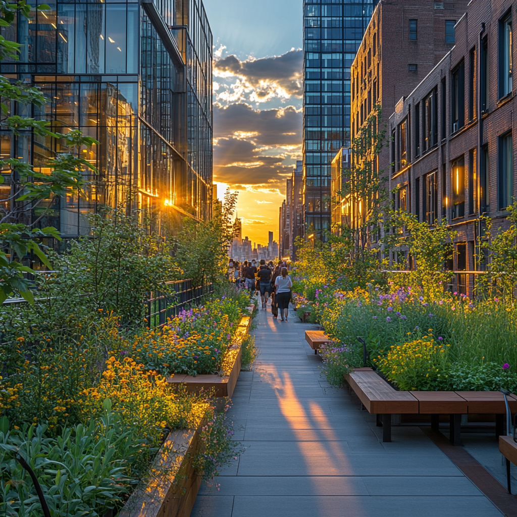 The High Line New York City United States diamonded painting kits
