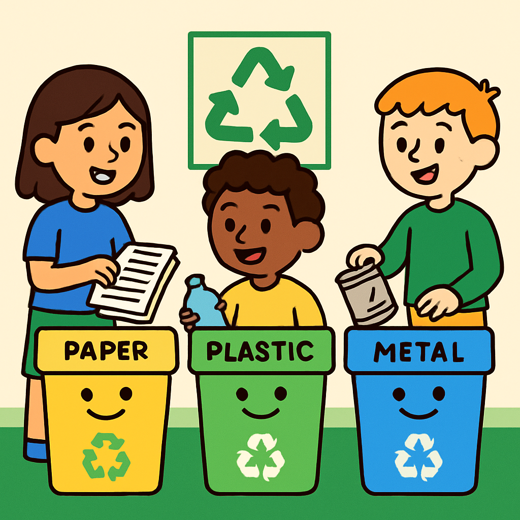 Recycling Heroes Sorting Station diamonded painting kits