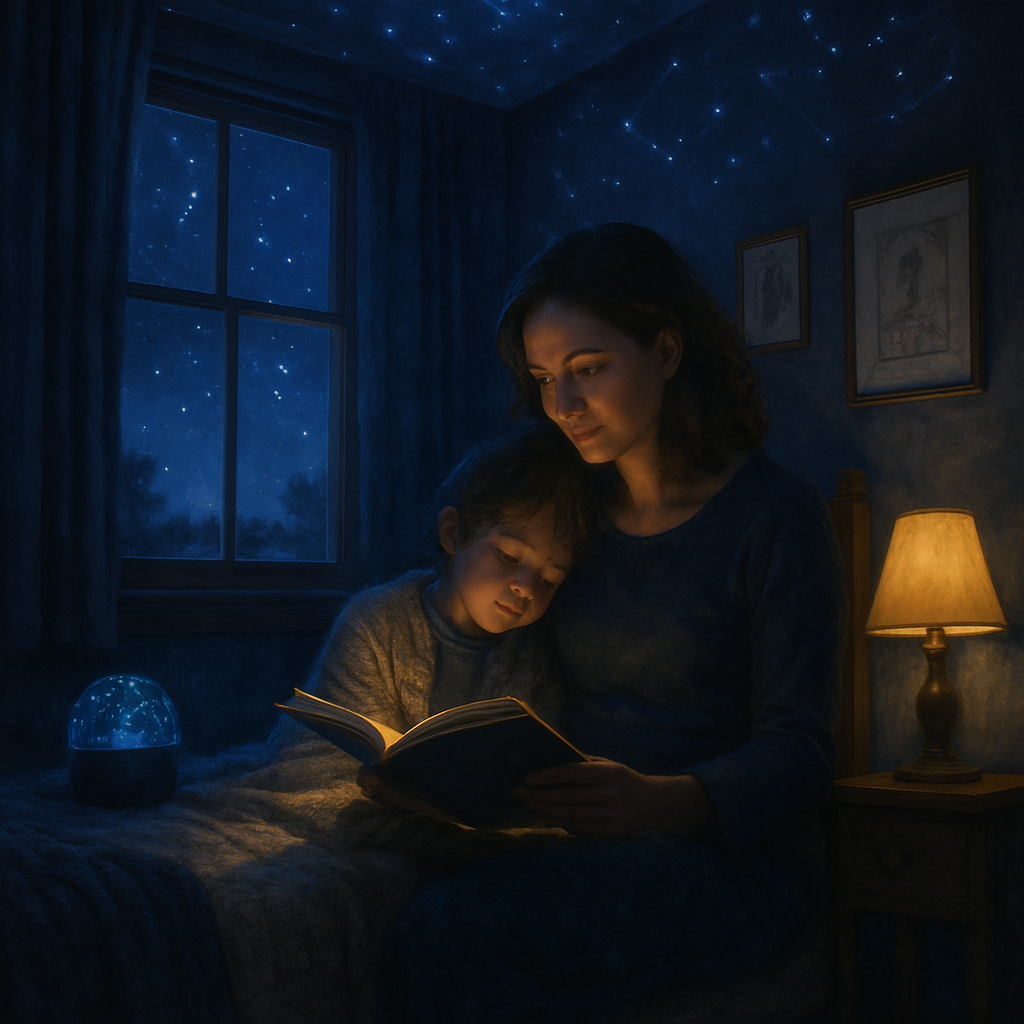 Starlight Lullaby A Quiet Night Where Mothers Love Becomes A Sky diamond painting