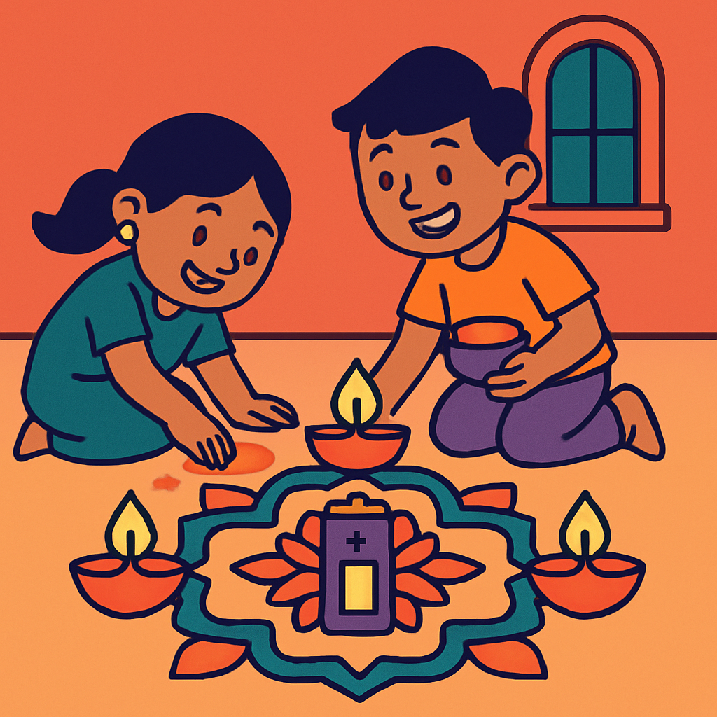 Festival Of Lights Circuit Rangoli diamond painting