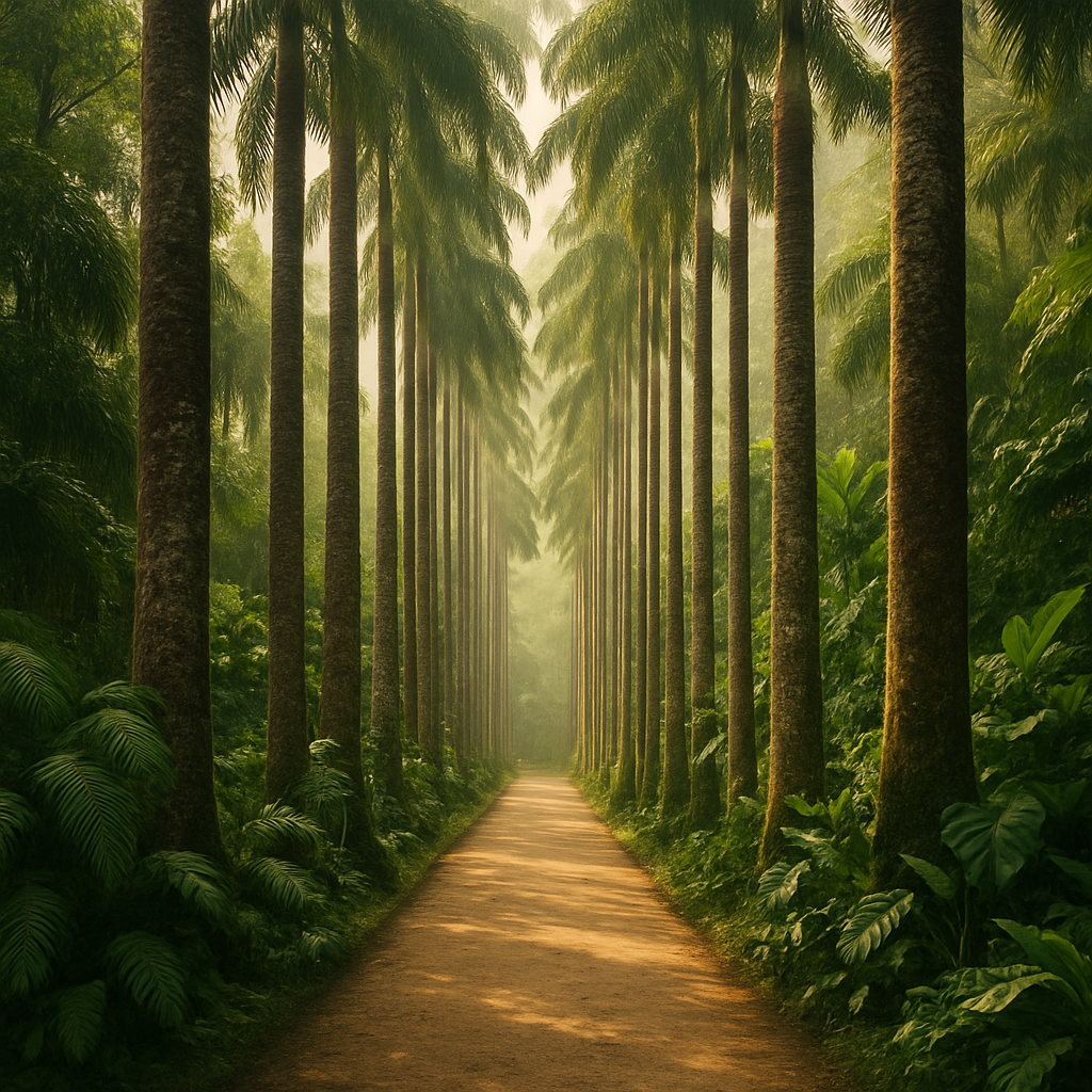 Jardin Botanico De Rio De Janeiro Palm Avenue And Tropical Understory diamonded painting kits