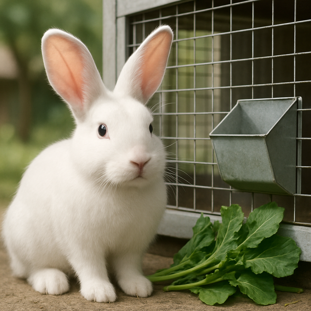 New Zealand White Rabbit paint by diamonds