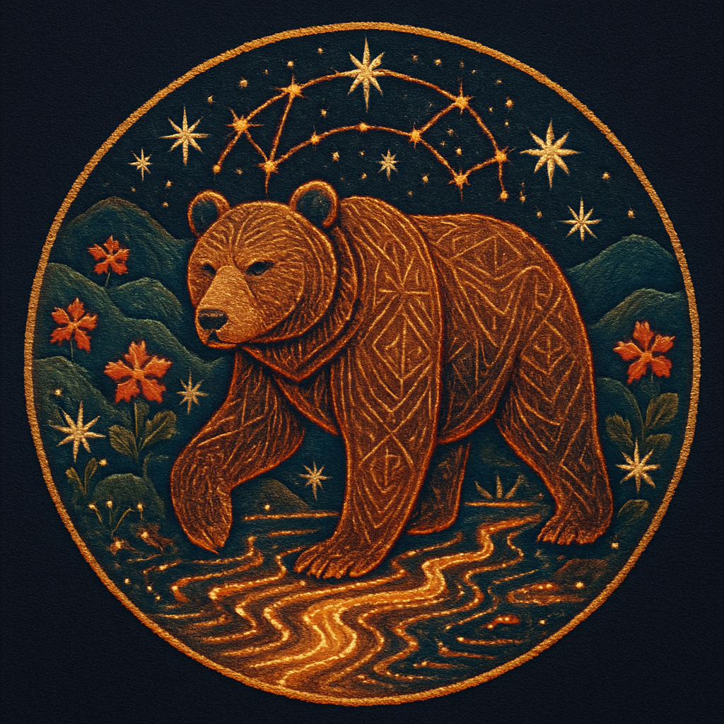 Crownflare Bear Of The Constellation Springs paint by color