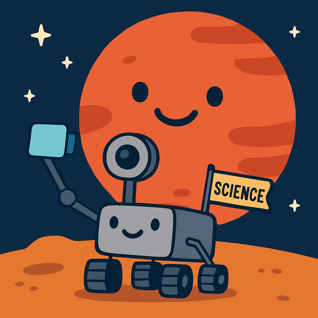 Mars Rover Science Selfie Day painting diamond kit