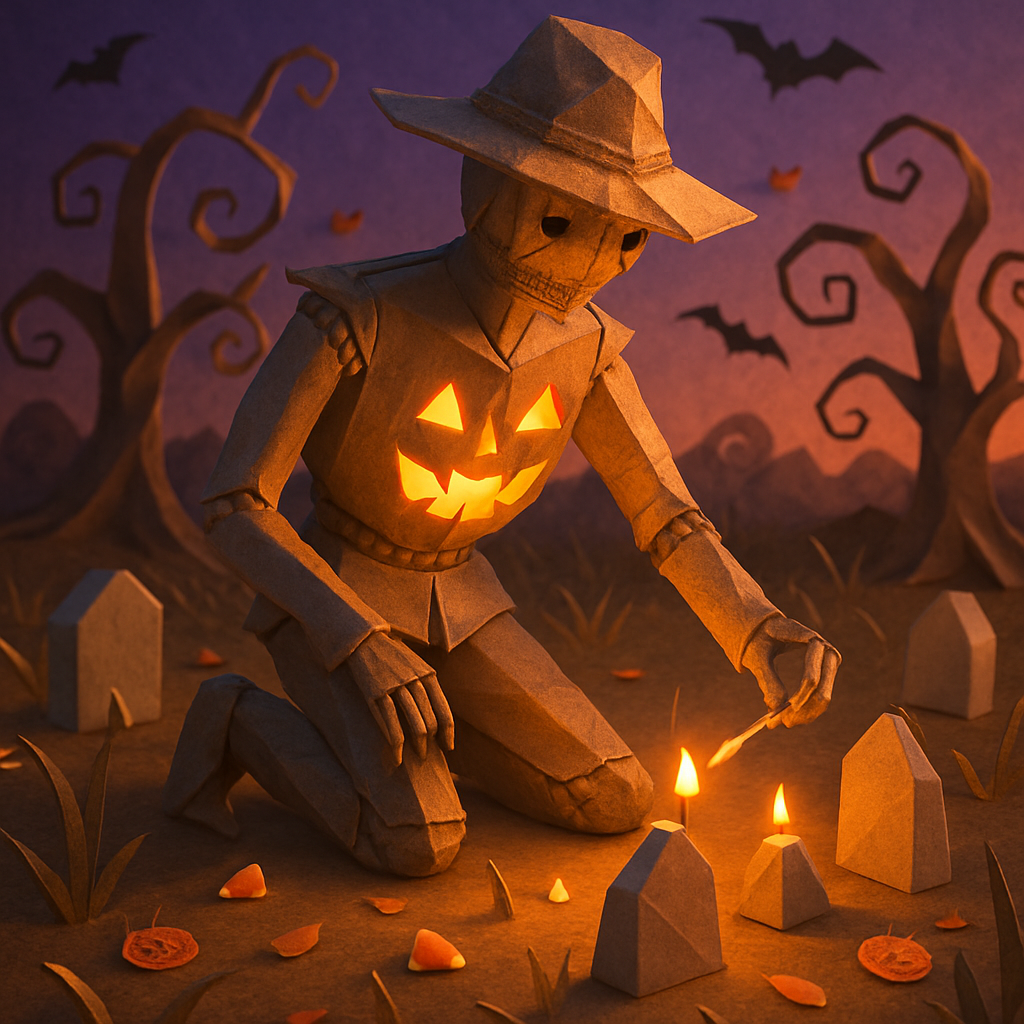 Lantern Keeper Of The Paper Graveyard DIY paint by diamonds