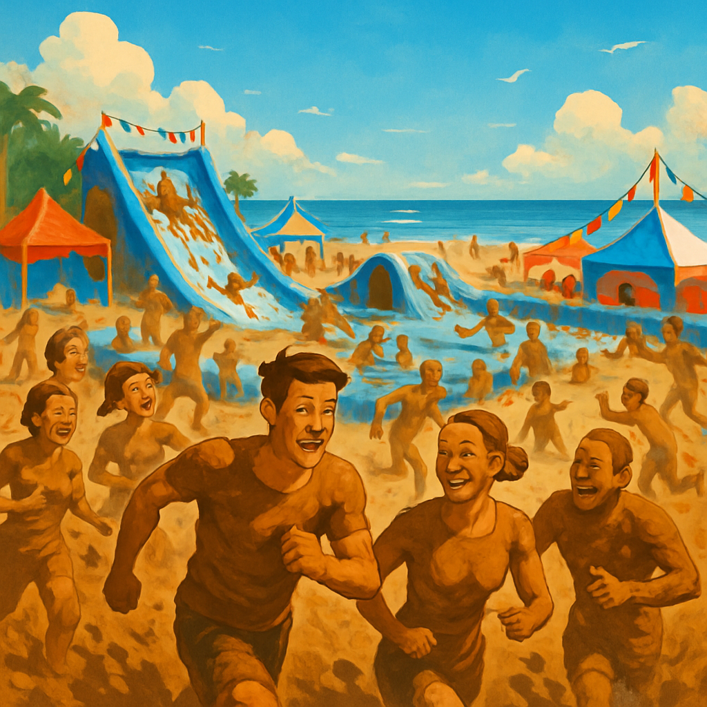 Boryeong Mud Festival paint by diamonds