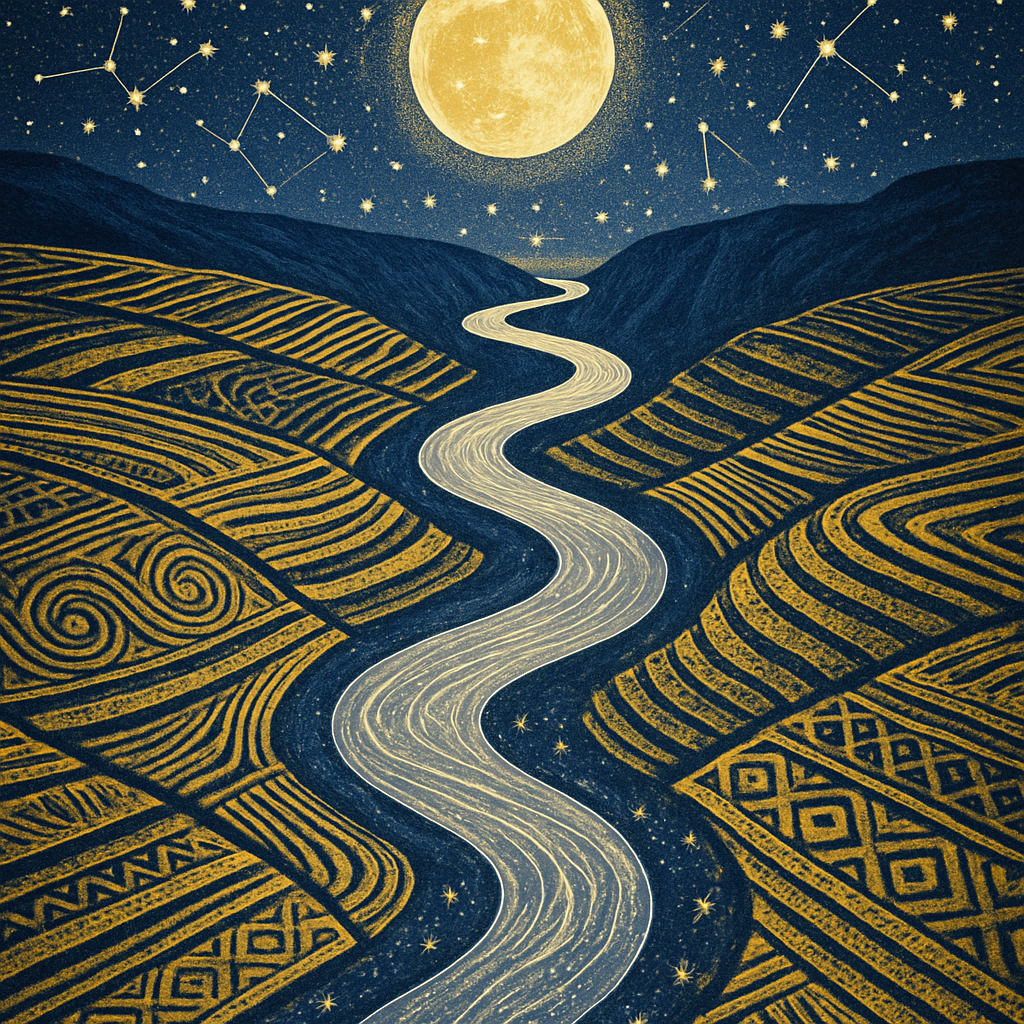 Moonlit River That Remembers Stars diamonded painting kits