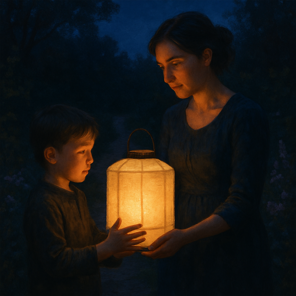Lantern Lesson The Night She Taught Me Brave Paint by diamonds art