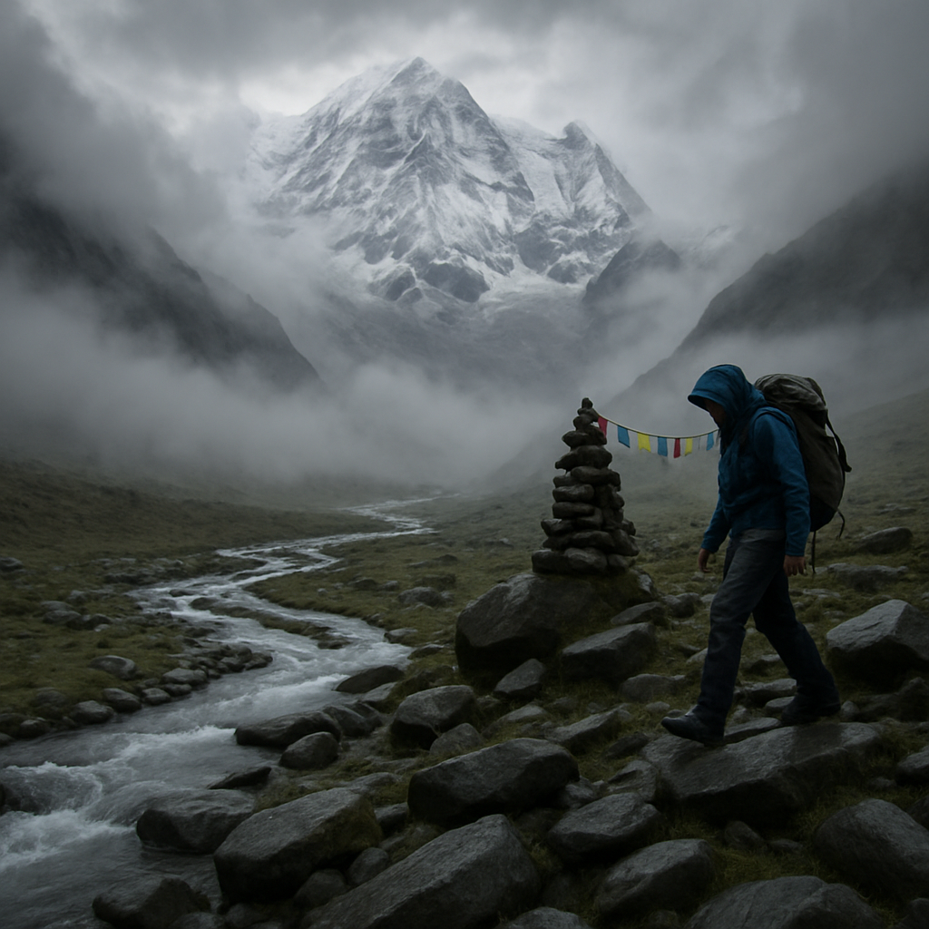 Monsoon Break Over The Annapurna Sanctuary Moraine diamond painting