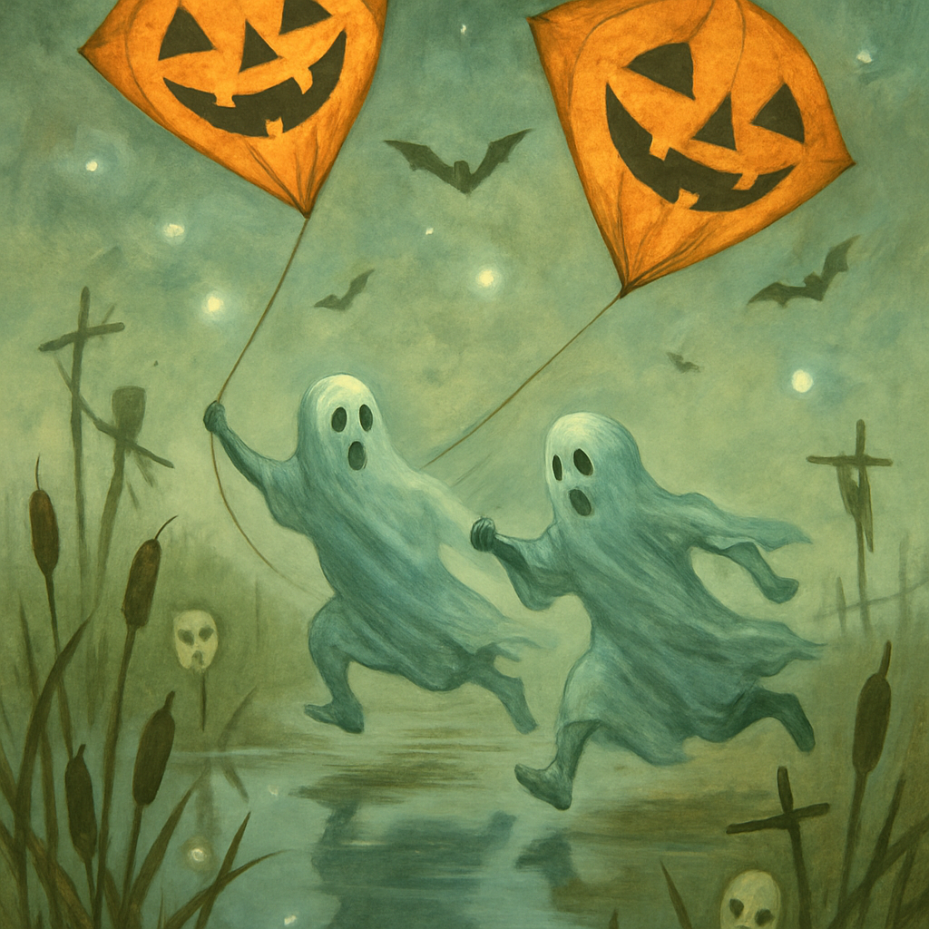 Haunted Kite Festival Over The Marsh Of Mirrors Paint by diamonds art