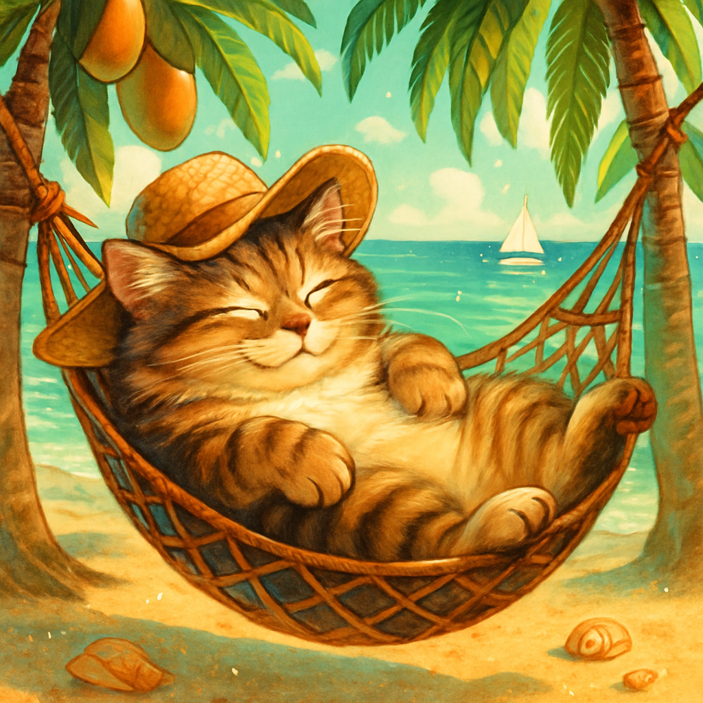 Hammock Siesta Under Mango Palms diamonded painting kits