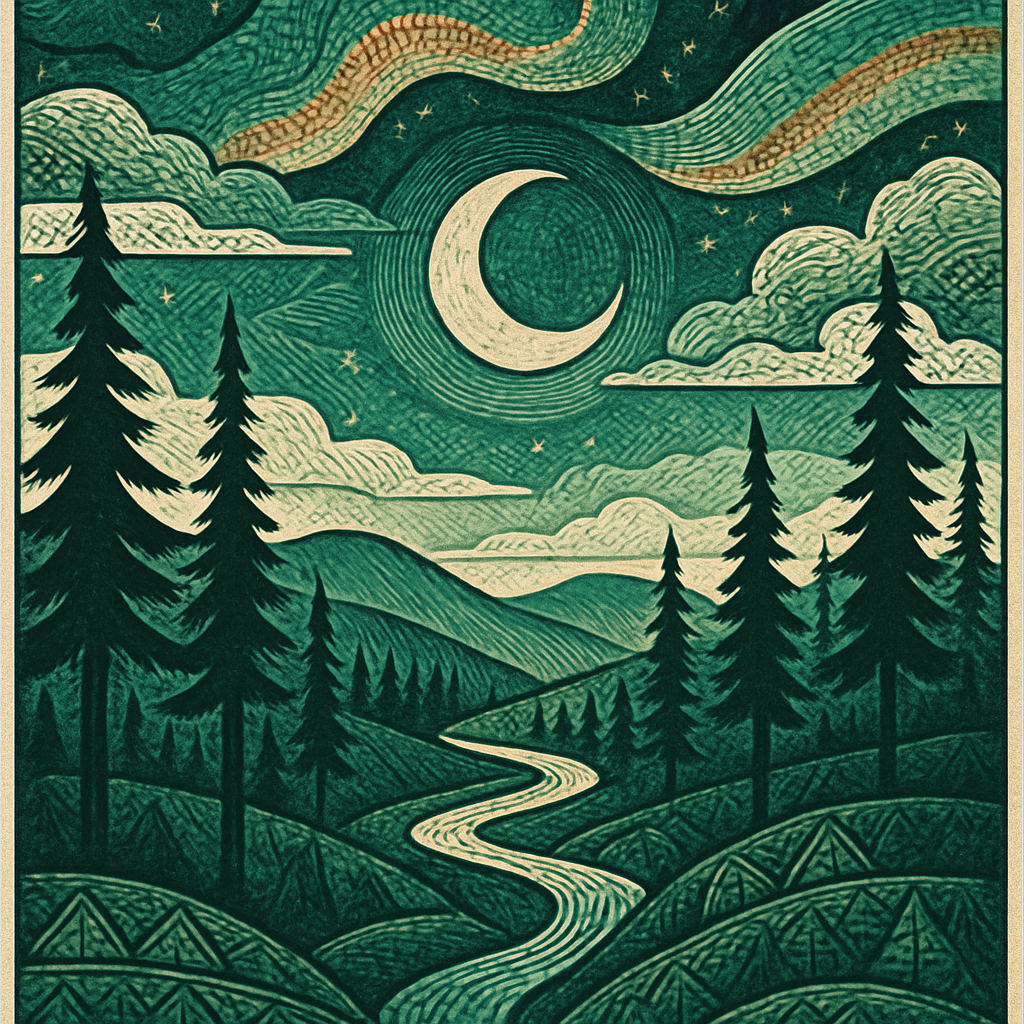 Aurora Loom Over The Cedar Ridge Paint by diamonds art