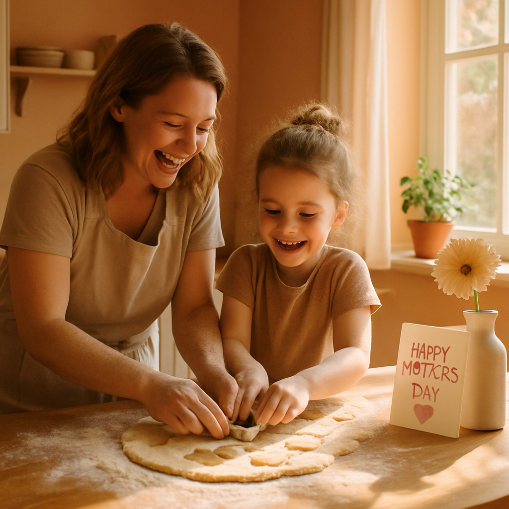 Recipe Of Us A Mother And Child Baking A Memory diamond painting