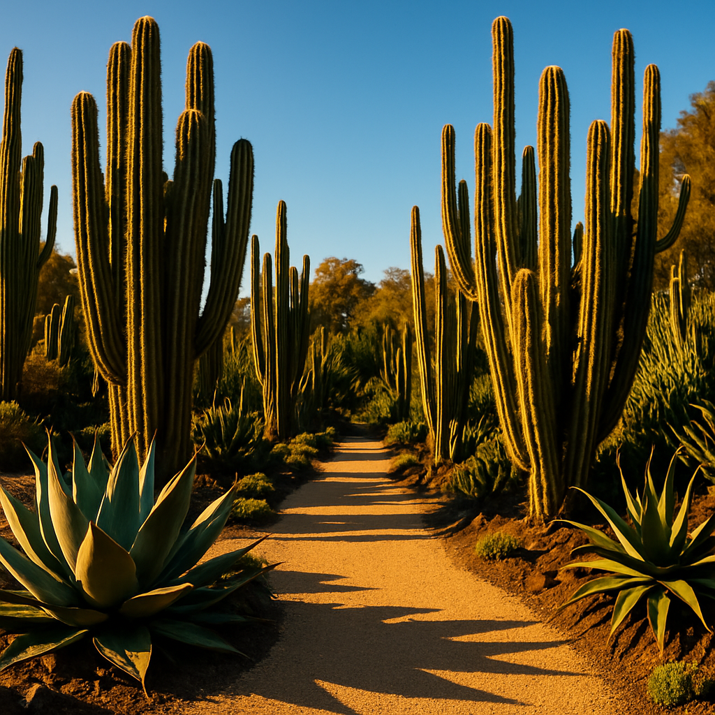Huntington Botanical Gardens San Marino California Desert Garden Painting by diamonds kit