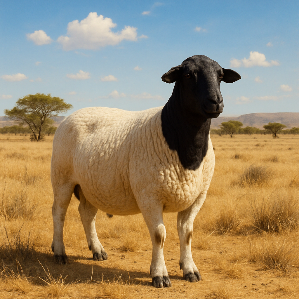 Dorper Sheep South Africa paint by diamond