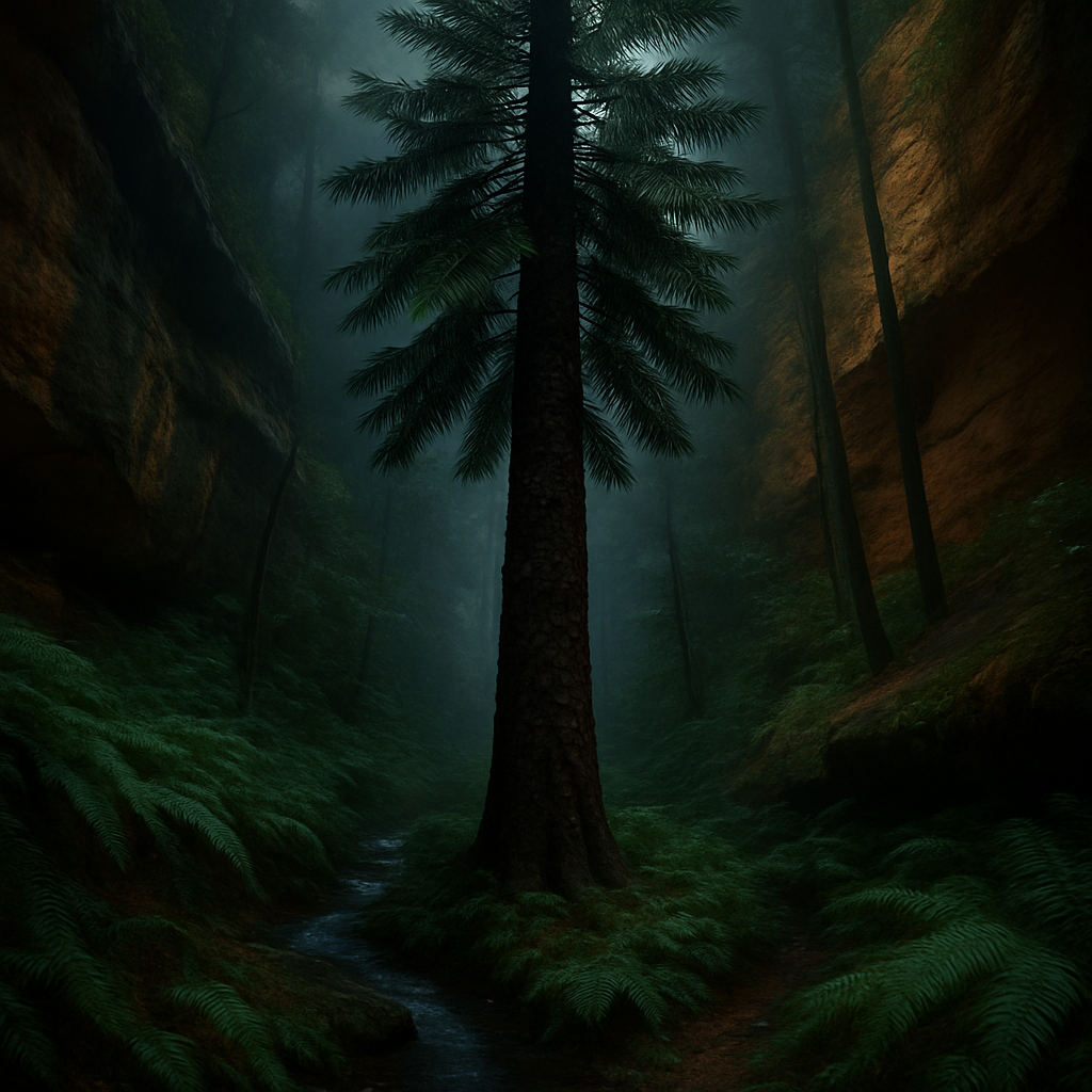 Wollemi Pine In A Sheltered Sandstone Gorge Australia paint by diamond