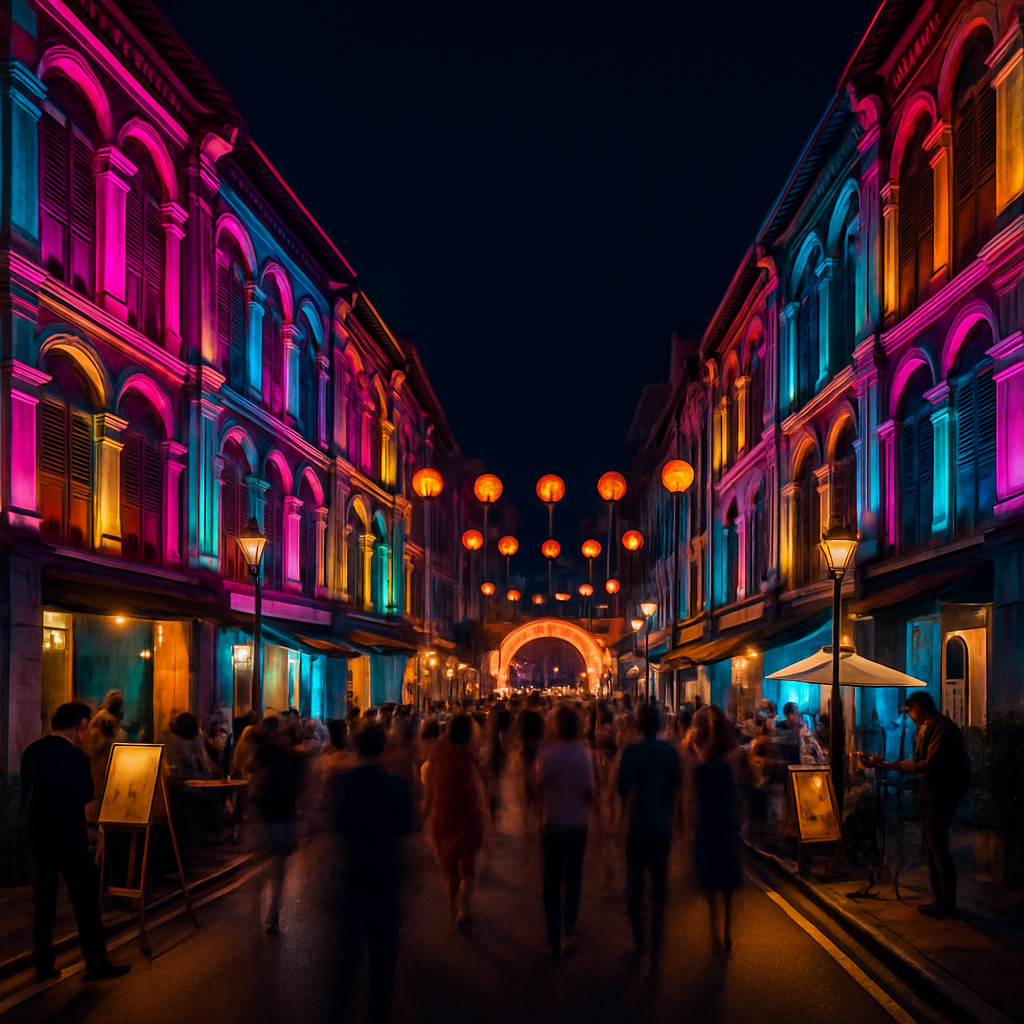 Singapore Night Festival DIY paint by diamonds