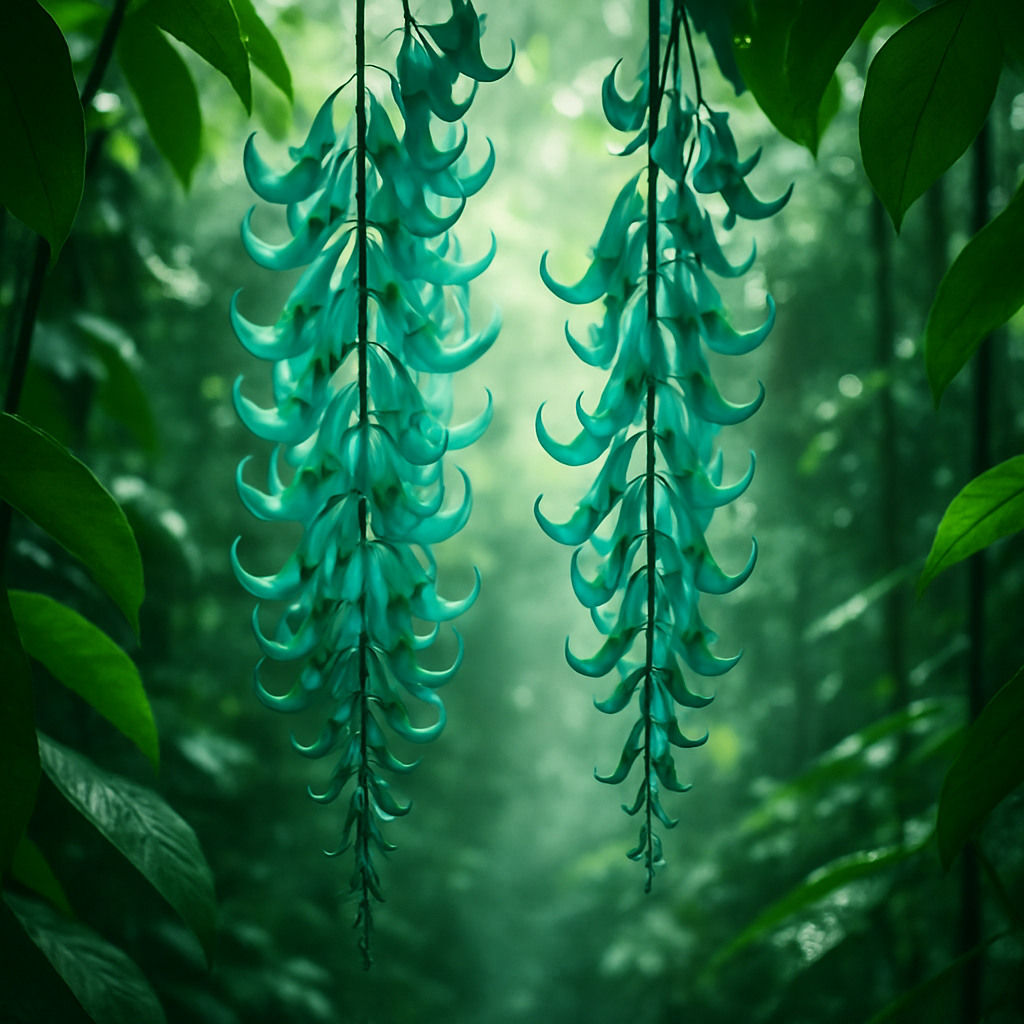 Jade Vine Strongylodon Macrobotrys Philippines paint by diamond