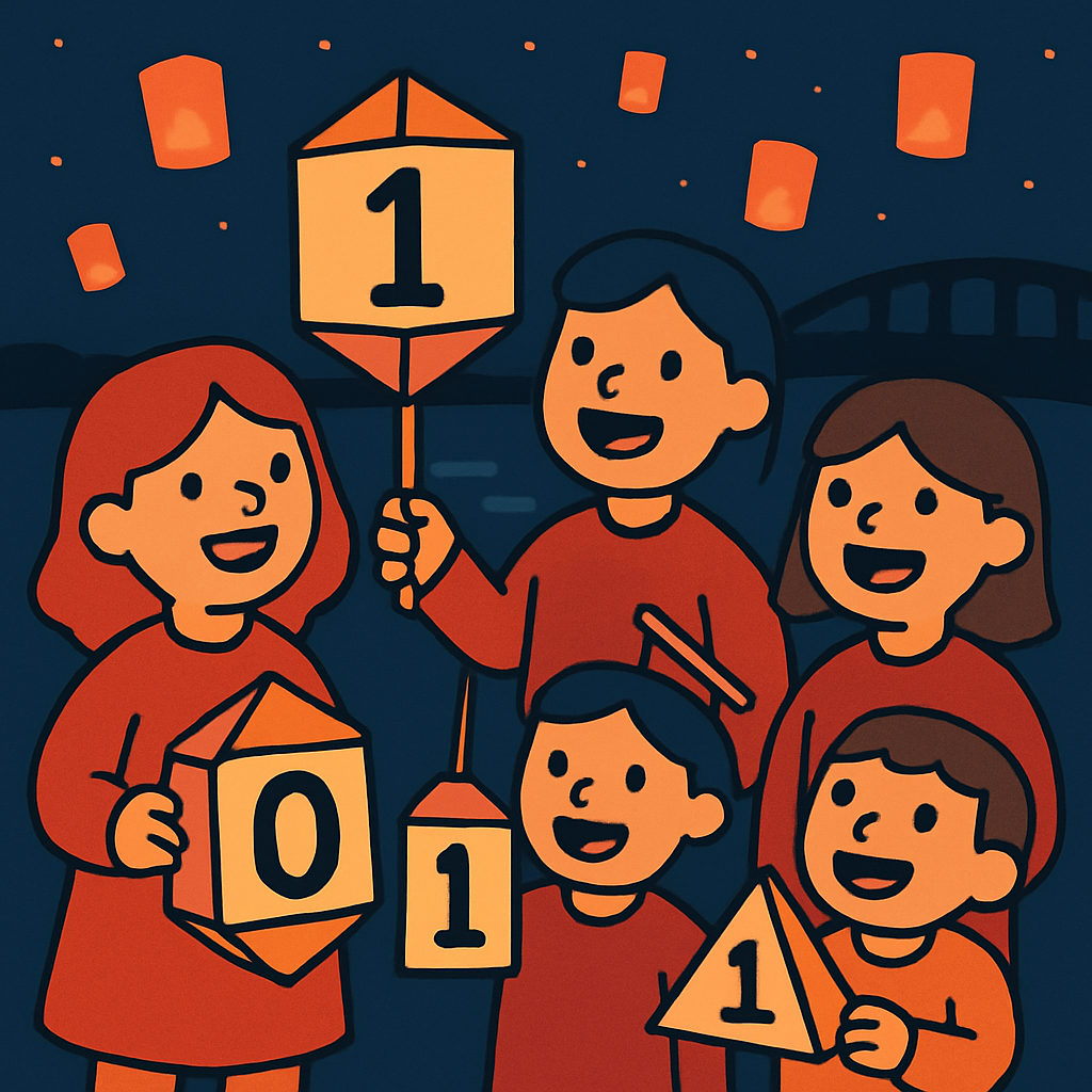 Coded Lantern Festival Night diamonded painting kits