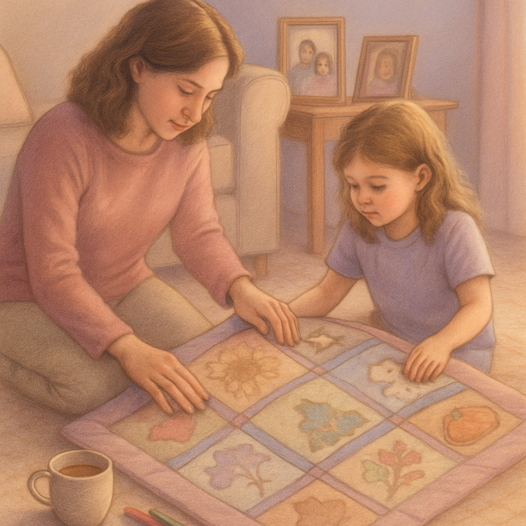 Quilt Of Shared Seasons In The Living Room Haven diamond painting