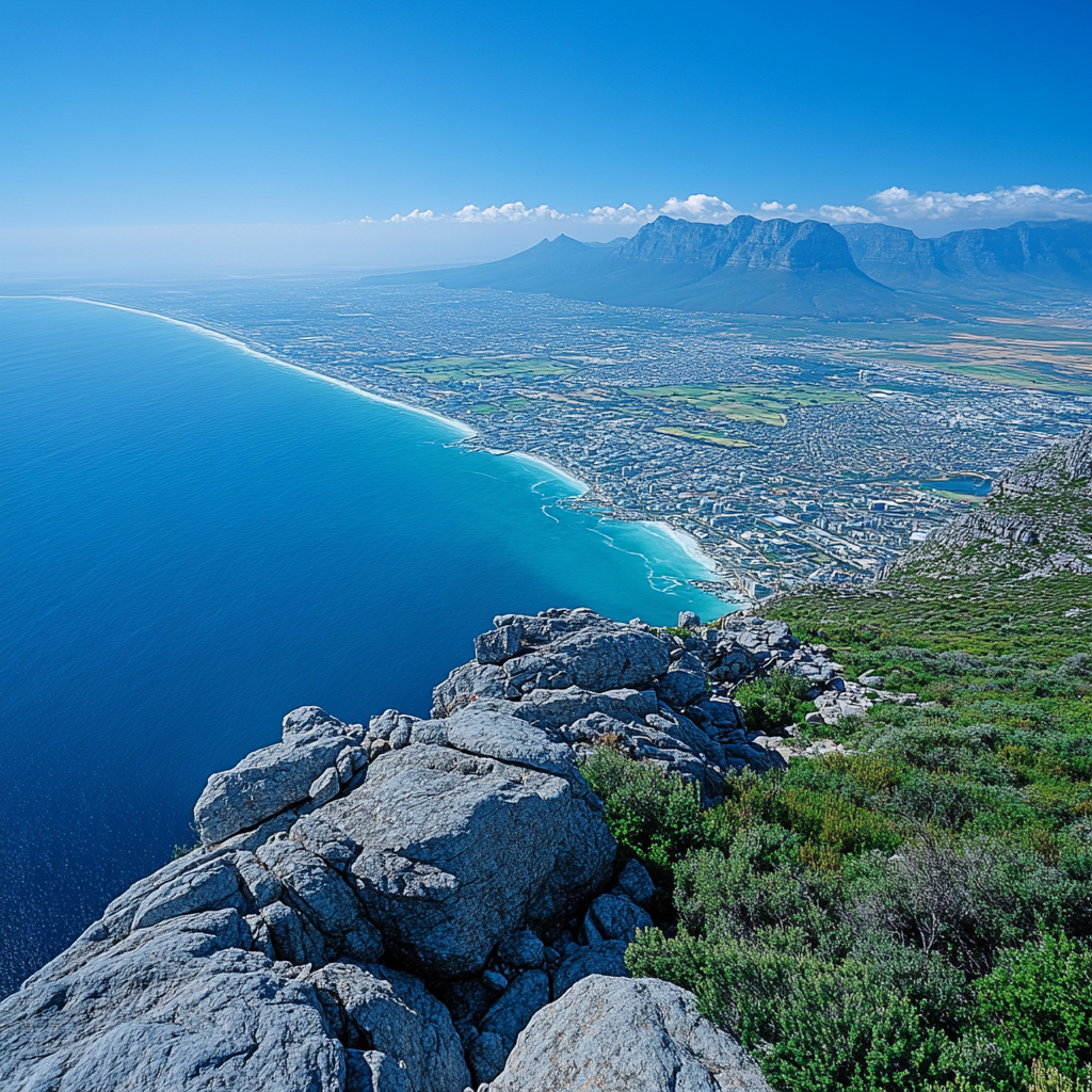 Table Mountain Aerial Cableway Cape Town South Africa DIY paint by diamonds