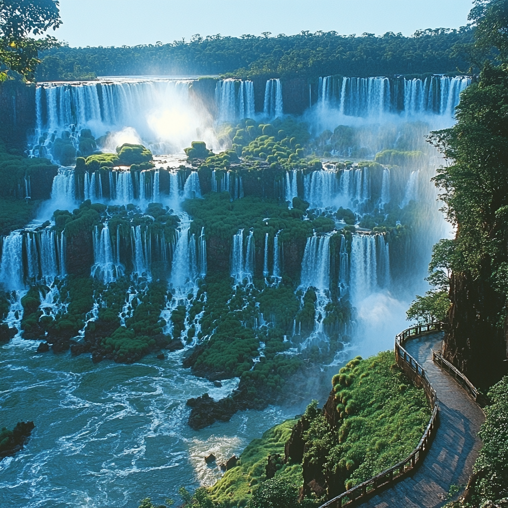 Iguazu Falls Puerto Iguazu Argentina Painting by diamonds kit