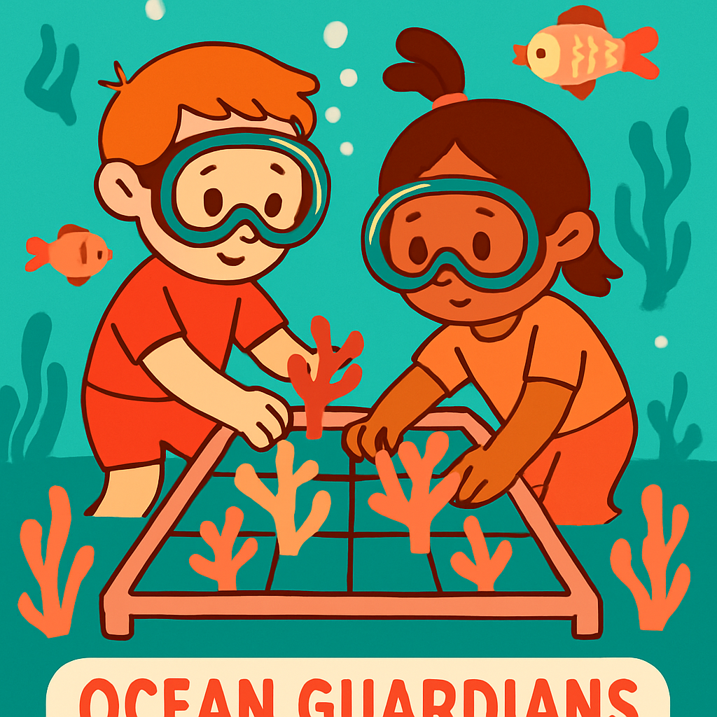 Coral Reef Rescue Science Team diamond painting