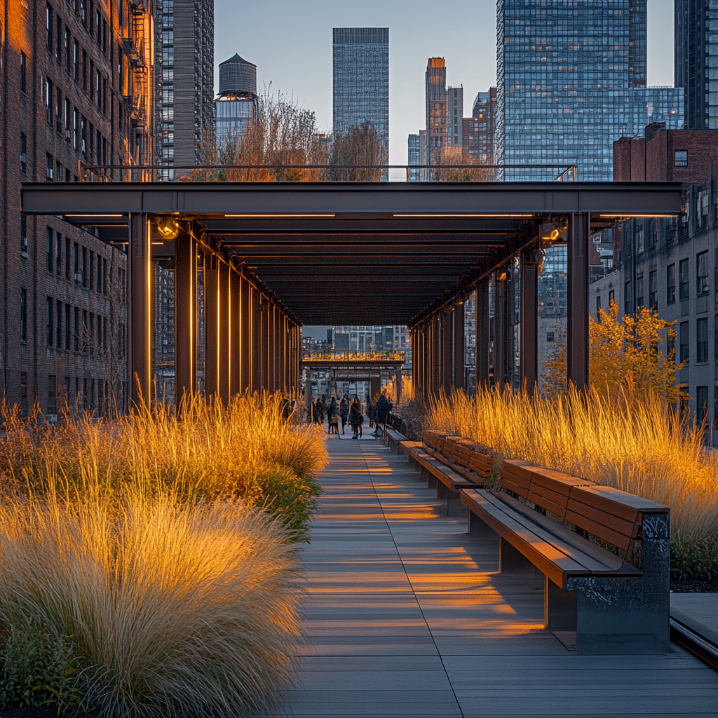 The High Line New York City United States paint by diamond