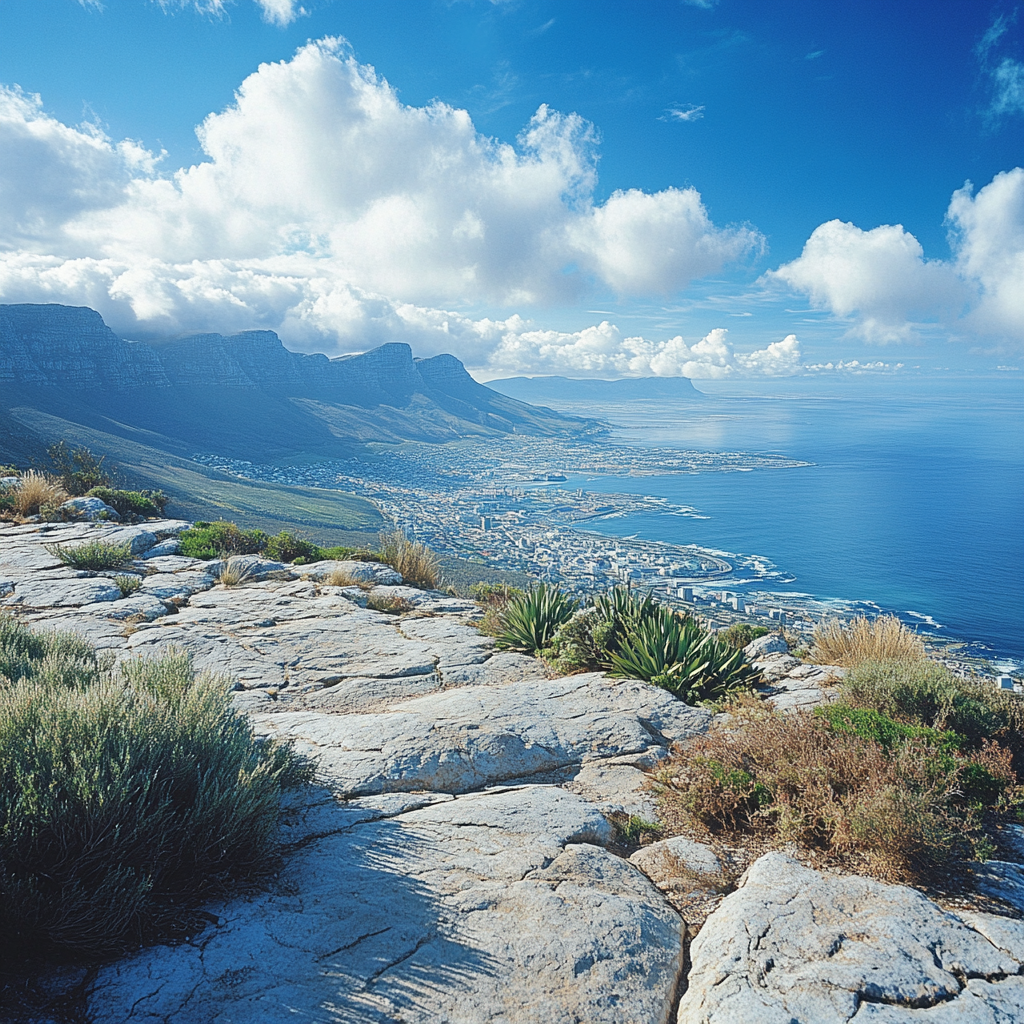 Table Mountain Cape Town South Africa Paint by diamonds art