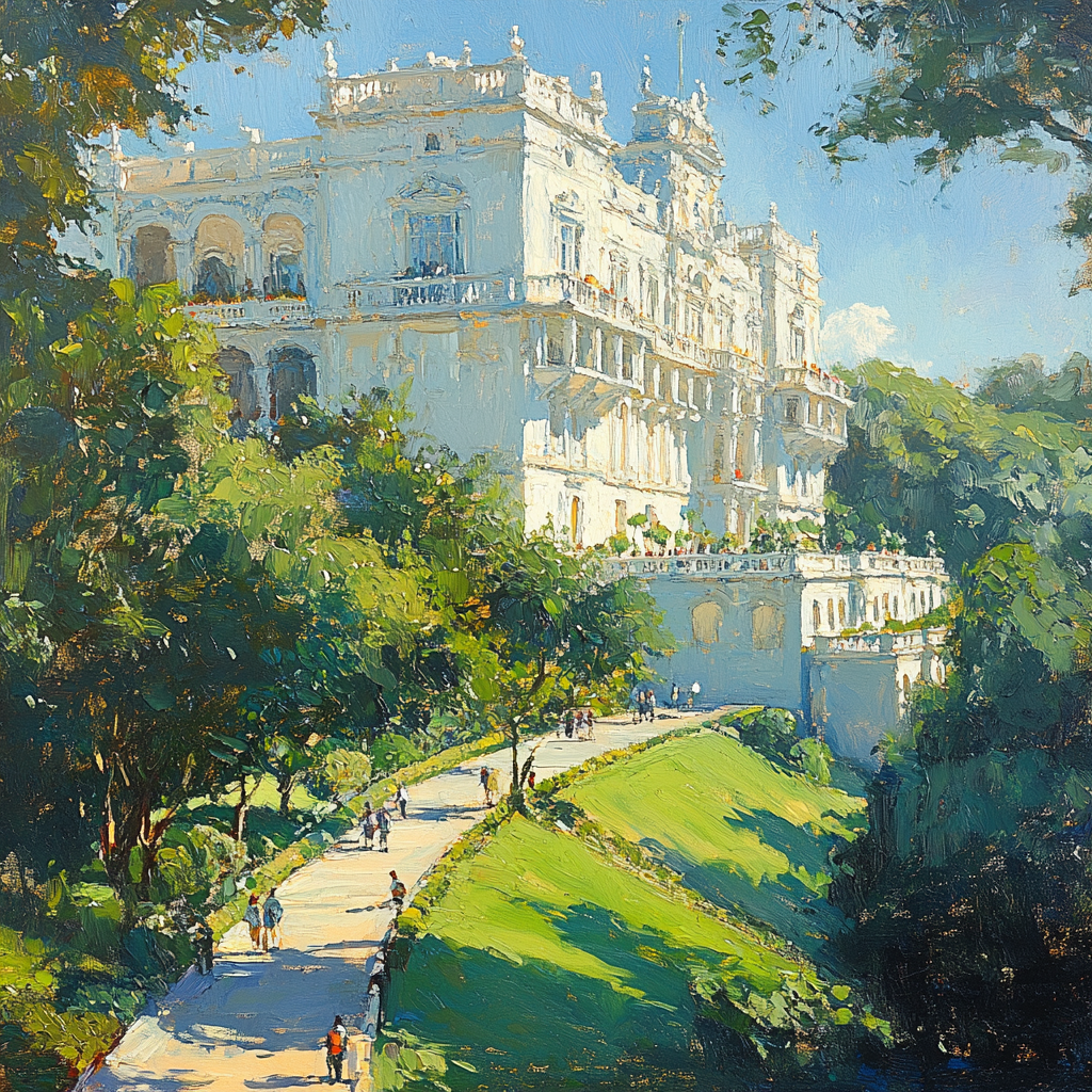 Chapultepec Castle Mexico City Mexico paint by diamond