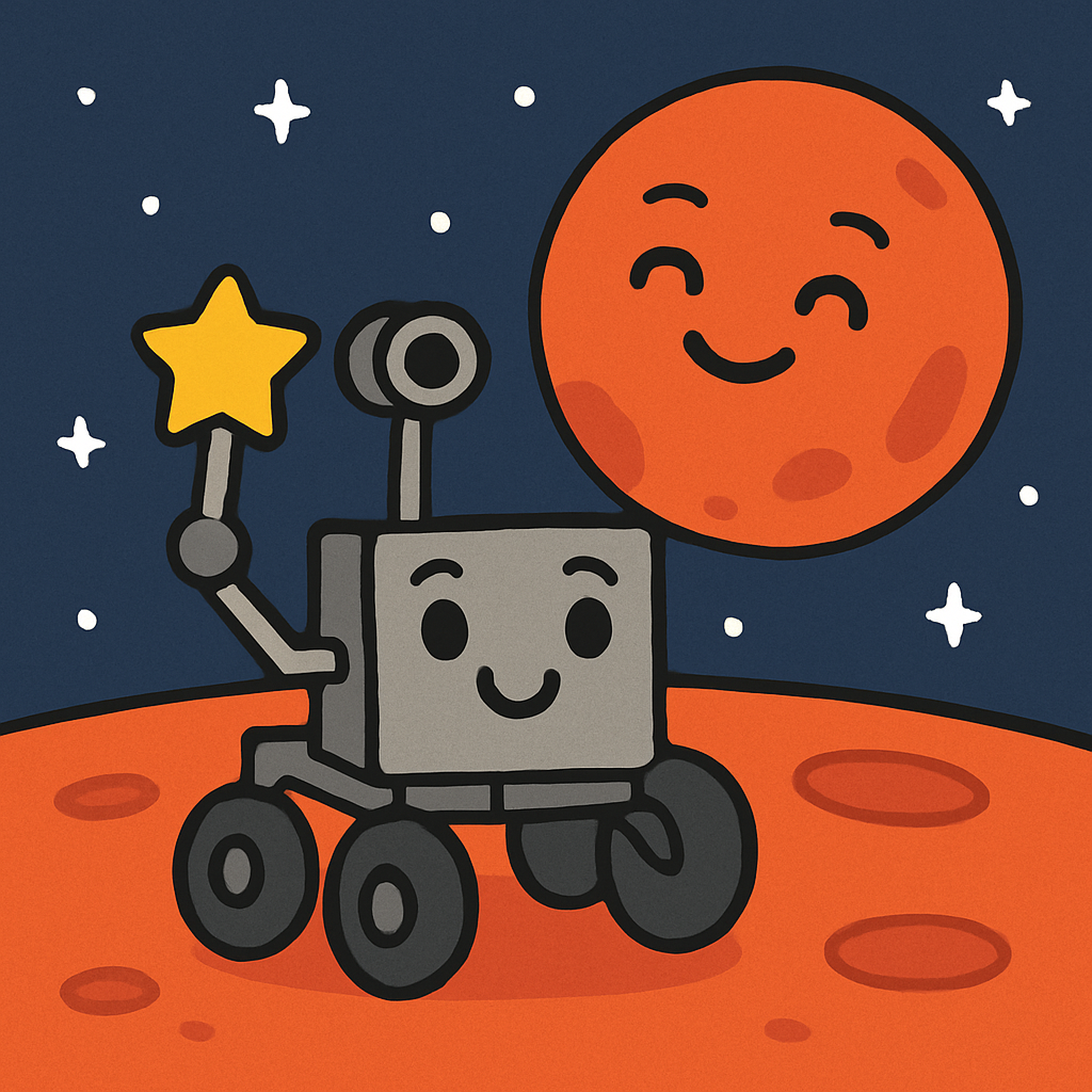 Mars Rover Science Selfie Day paint by diamond